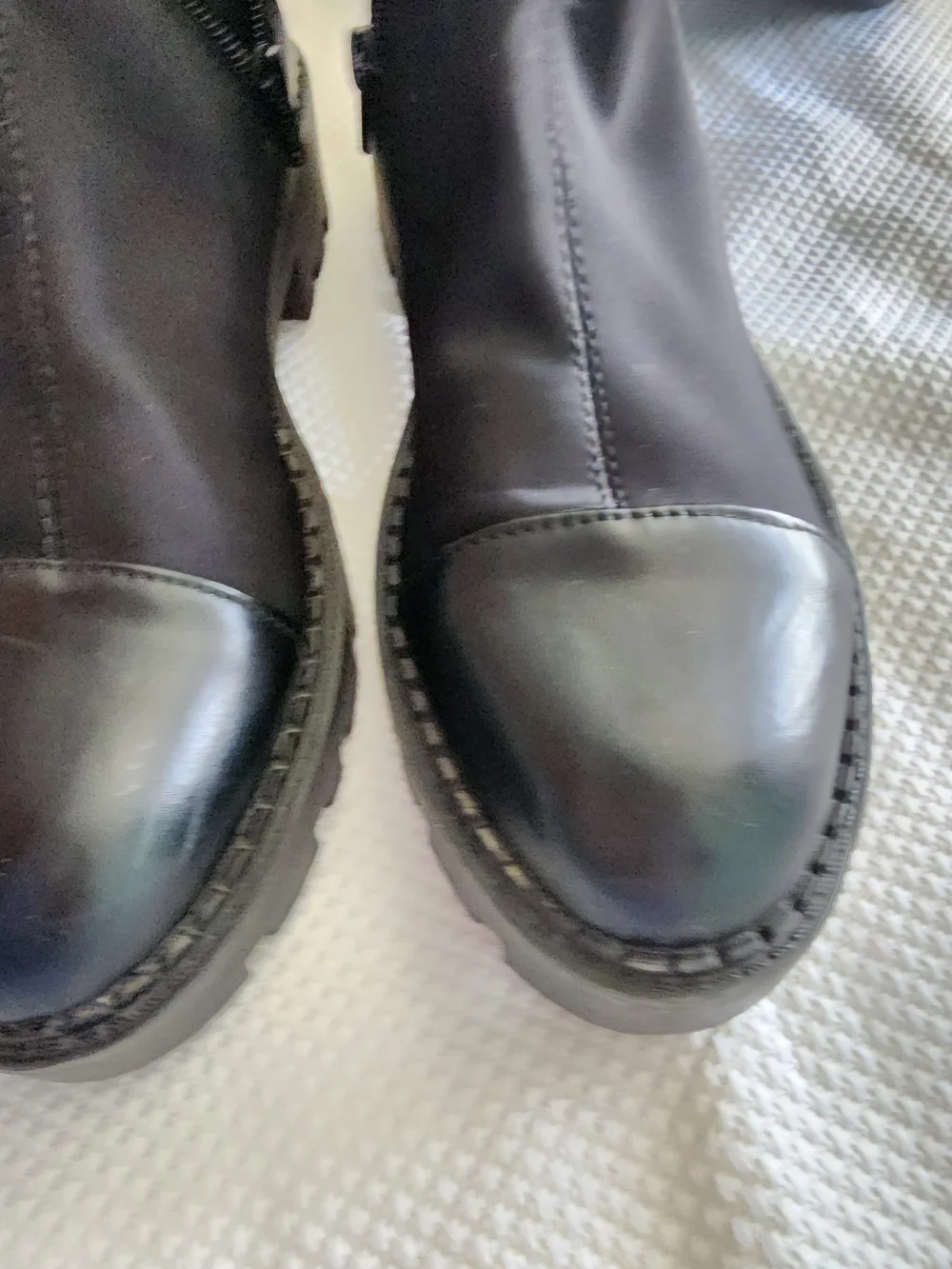 Zara Black Over-the-Knee Flat Boots